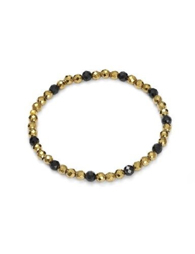 Bransoletka na gumce z turmalinu