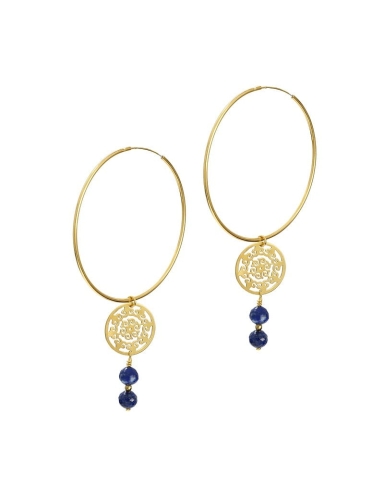 Kolczyki Koła z Lapisem