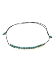 Bransoletka na Sznurku z Turkusami