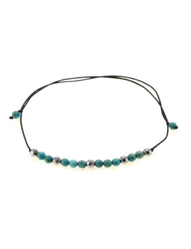 Bransoletka na Sznurku z Turkusami