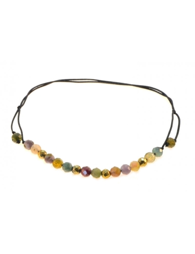 Bransoletka na sznurku z turmalinem