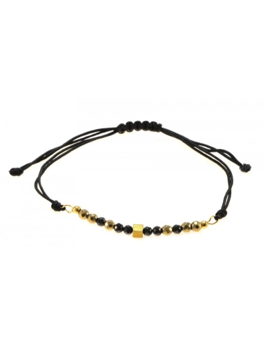 Bransoletka na sznurku z turmalinem