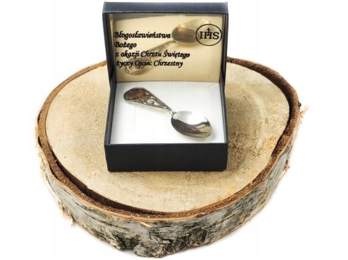 Srebrna łyżeczka 925 grawer - przykładowa realizacja