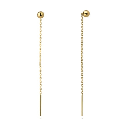 Złote Kolczyki Przeciągane