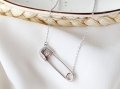 Naszyjnik Srebrny Agrafka