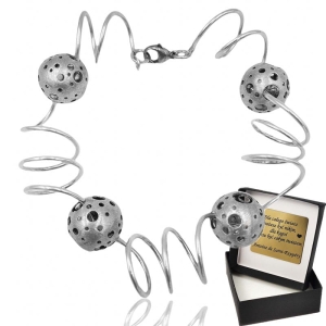 Bransoletka srebrne kulki