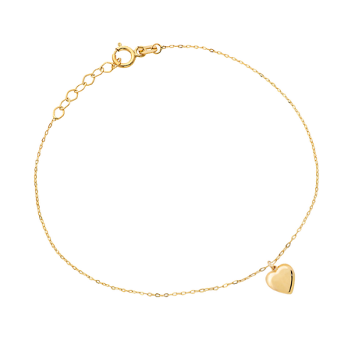 Złota Bransoletka z Serduszkiem