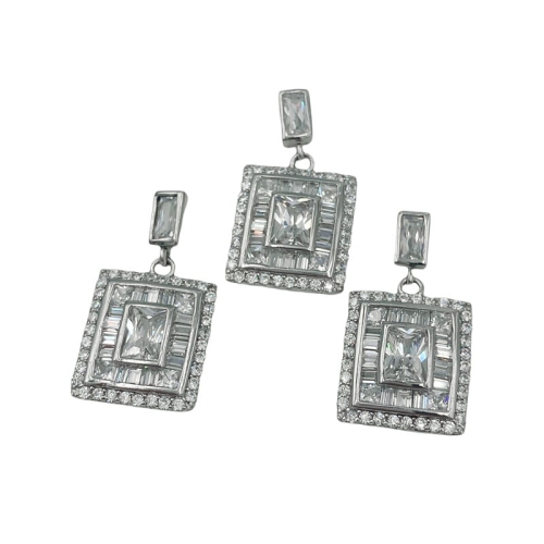 Komplet Biżuterii Srebrnej