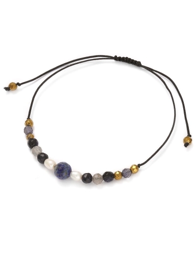 Bransoletka z kamieni naturalnych na sznurku
