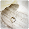 Naszyjnik Serce z Cyrkoniami
