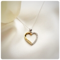 Naszyjnik Serce z Cyrkoniami