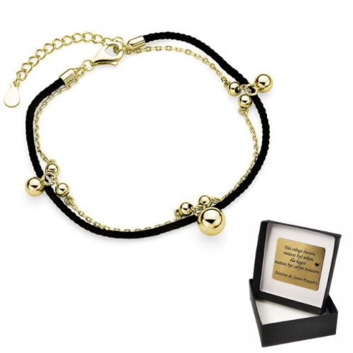 Bransoletka Sznurkowa Czarna