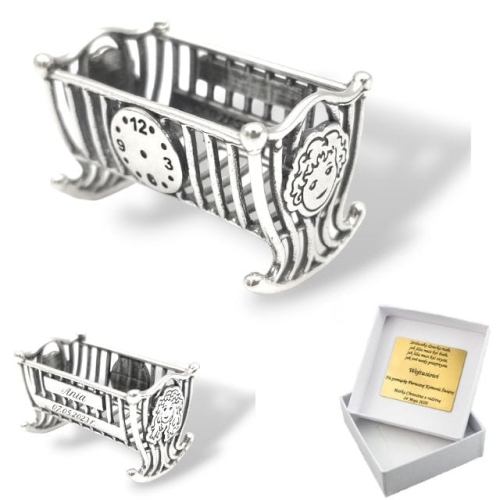 Kołyska Srebrna na Chrzest