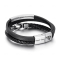 Skórzana bransoletka męska