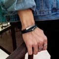 Skórzana bransoletka męska
