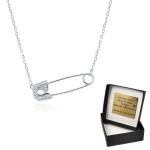 Naszyjnik Srebrny Agrafka