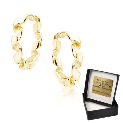 Kolczyki Koła Pozłacane