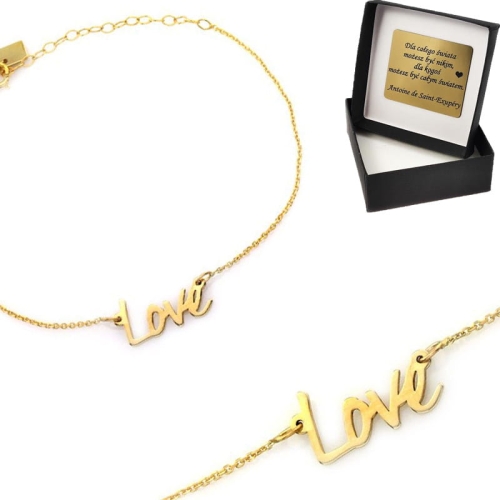 Bransoletka z Napisem LOVE