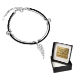 Bransoletka na sznurku skrzydło