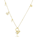 Pozłacany naszyjnik choker MOM – srebro 925