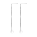 Kolczyki Srebrne z Naturalnymi Perłami