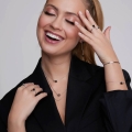 Bransoletka taśma srebro rodowane