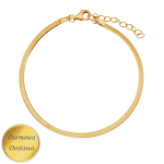 Bransoletka taśma pozłacana