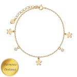 Bransoletka srebro pozłacane