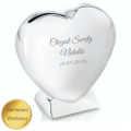 Skarbonka Srebrna Serce z Grawerem