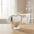 Skarbonka Srebrna Serce z Grawerem