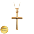 Krzyżyk Złoty Klasyczny  o Wypukłym Kształcie