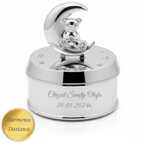 Pozytywka Srebrna Miś na Księżycu