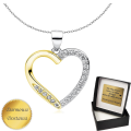 Naszyjnik Serce z Cyrkoniami