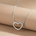 Naszyjnik z serduszkiem srebrny