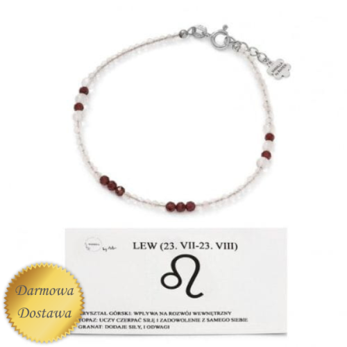 Bransoletka znak zodiaku lew