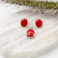 Kolczyki i wisiorek z koralem