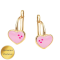 Kolczyki serduszka wiszące