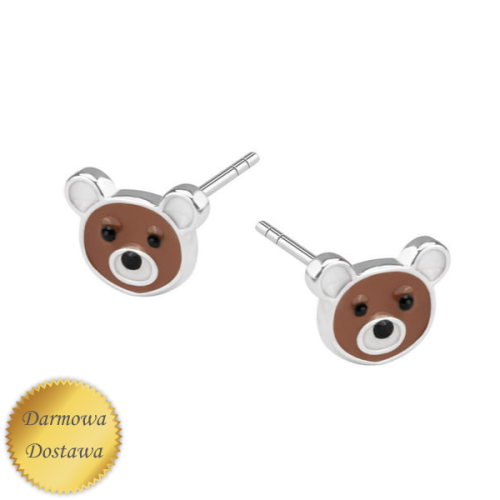 Kolczyki z misiem