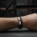 Męska bransoletka z blaszką