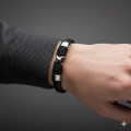 Męska bransoletka skórzana