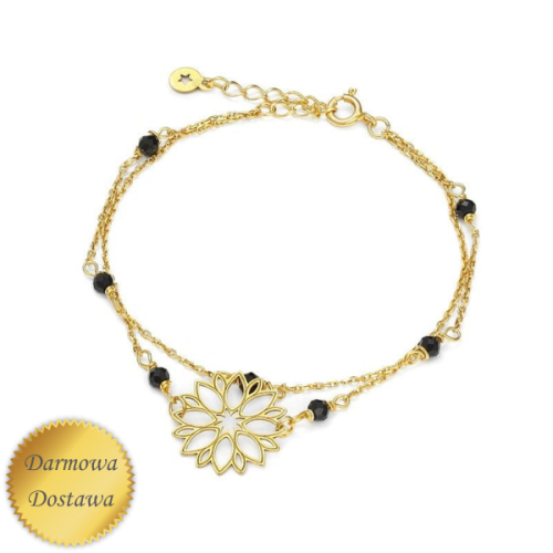 Komplet biżuterii srebrnej z turmalinem