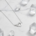 Srebrny Naszyjnik Serce Nieskończoność