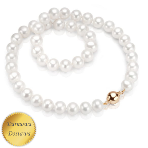 Naszyjnik Złoty z Perłami