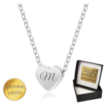 Naszyjnik z inicjałem na serduszku