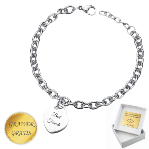 Bransoletka dla przyjaciółki z grawerem