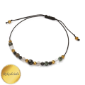 Bransoletka na sznurku z kamieniami naturalnymi