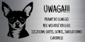 Grawerowana Tabliczka "Uwaga Pies" – Pinczer Miniaturowy