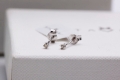 Kolczyki z Białego Złota z Diamentami