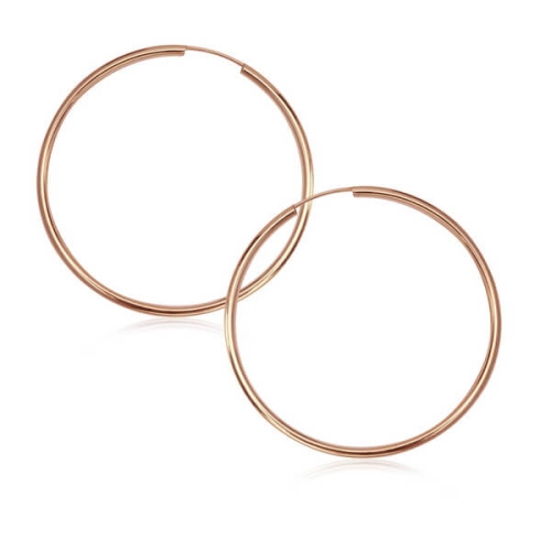 Złote Kolczyki Koła Duże