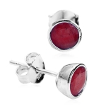 Kolczyki z Rubinem Naturalnym